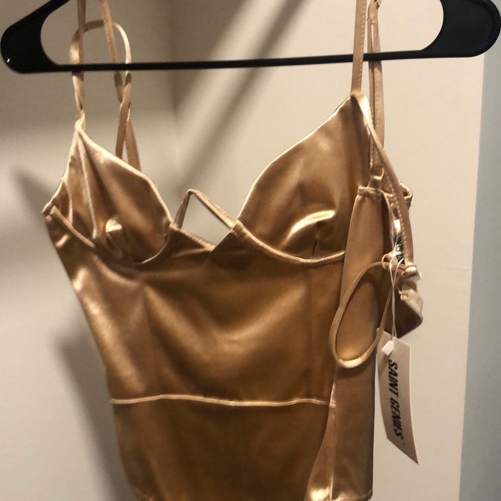 Champagne colored bodysuit